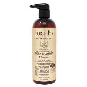 Professional Grade Biotin Shampoo - Black and Cream
